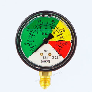 Манометр 910025 25 bar G1/4″M 63 мм гліцериновий